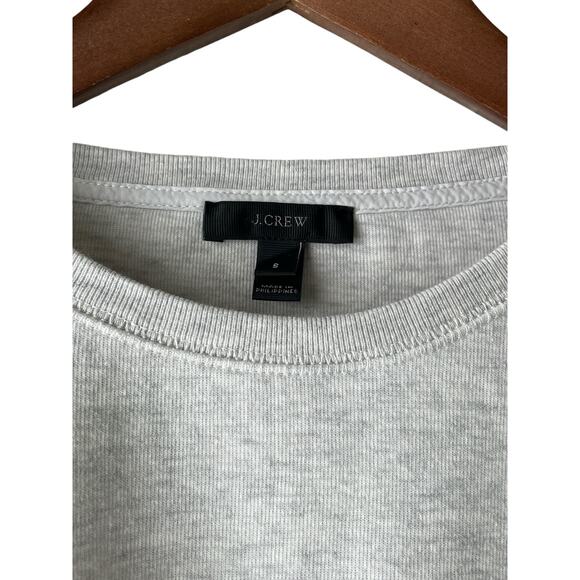 J. Crew Gray Tie Sleeve Knit Sweater Women’s Size S - Picture 4 of 6